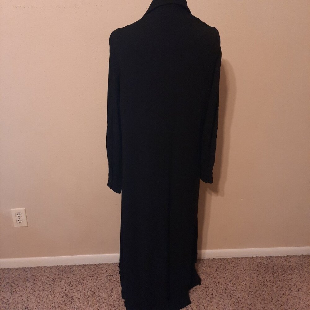 Black Sleeveless Dress with Matching Long Sleeve Jacket – Suit Look